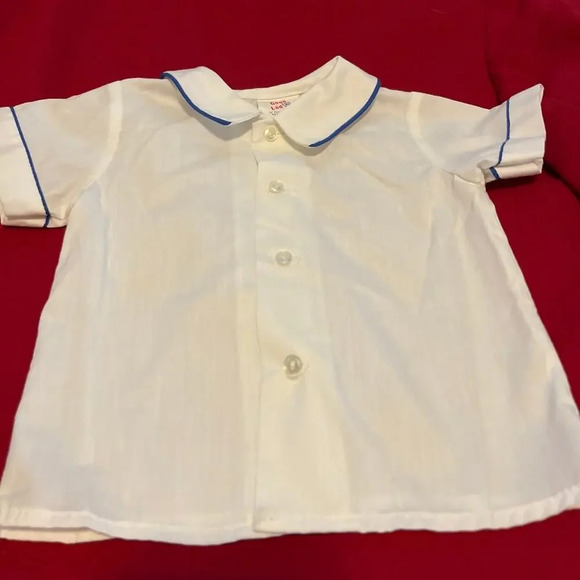 Good Lad Sz 12mo ‎ Shirt & John John  Royal Blue Green Plaid Classic Traditional - Picture 5 of 9